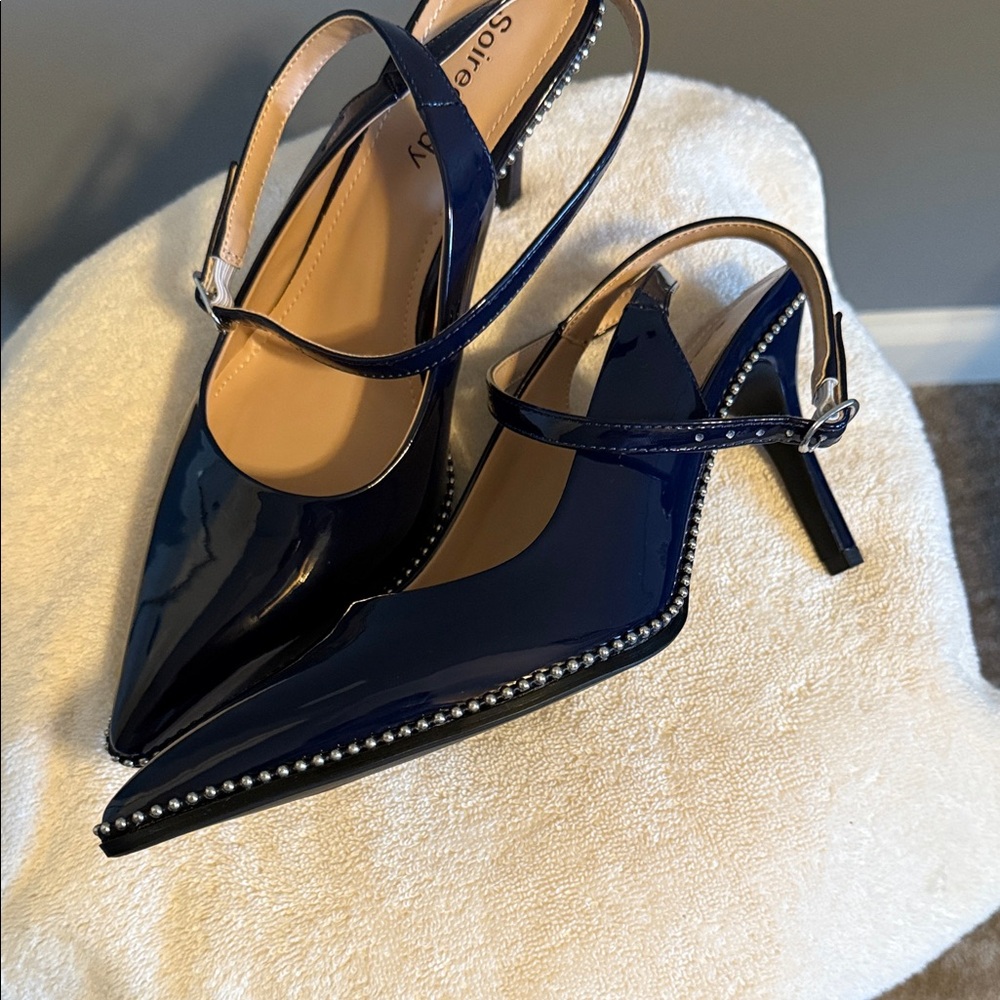 Navy Blue Women's Heels